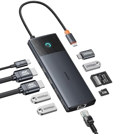 Baseus 10-in-1 USB-C Hub Dual Monitor
