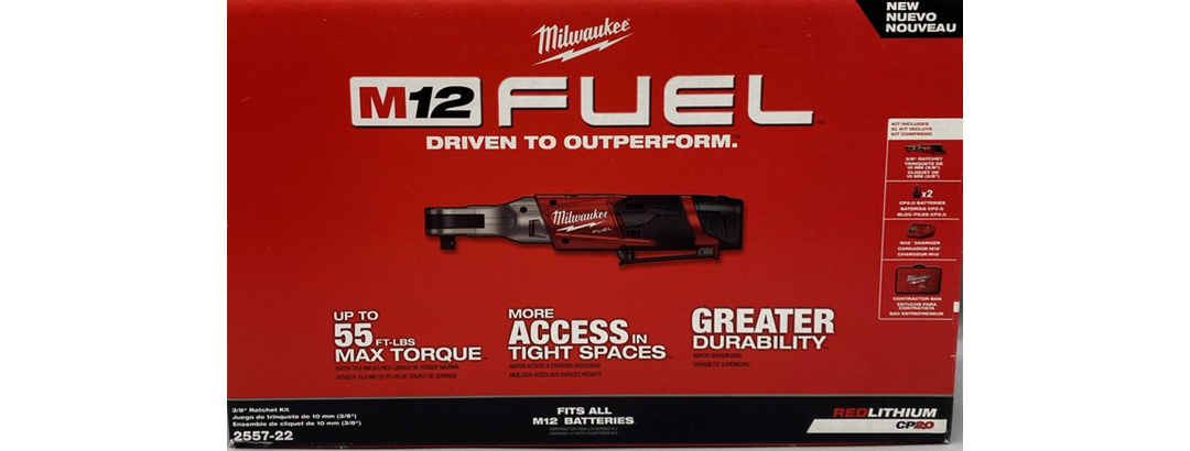 Milwaukee 2557-22 M12 FUEL 3/8 RATCHET Kit