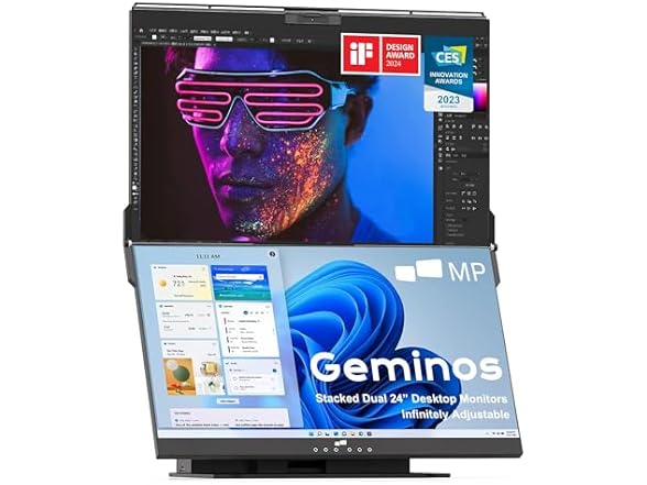 Mobile Pixels Geminos Dual 24" Stacked Computer