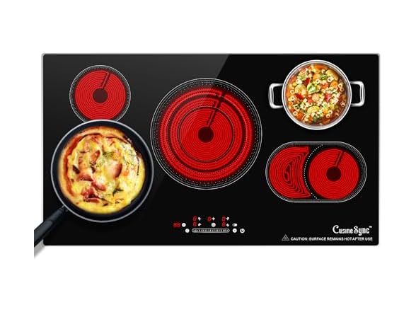 Cusinesync 5 burner Electric Cooktop