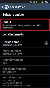 Find Serial Number On Samsung Galaxy S5