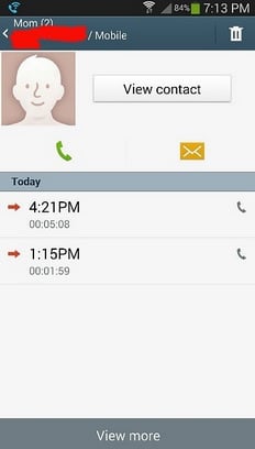 Cannot View Or Find Call Duration Of Previous Calls In Samsung Galaxy S4