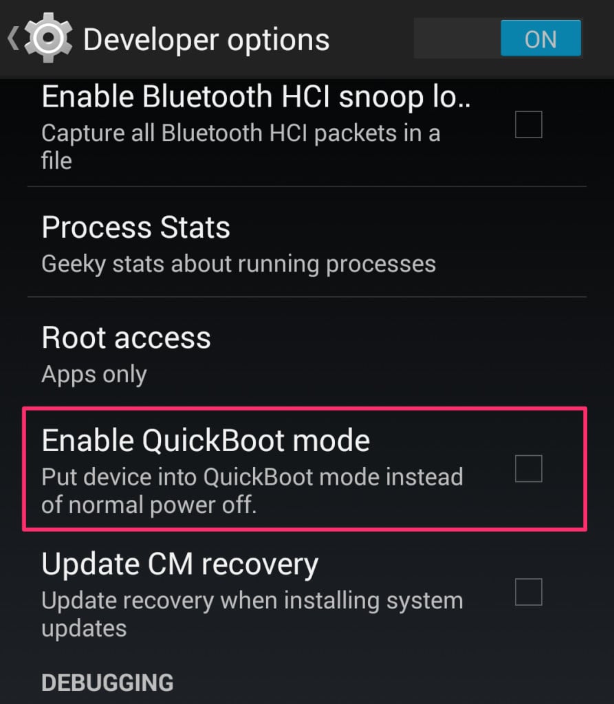 How To Enable QuickBoot Mode In OnePlus One