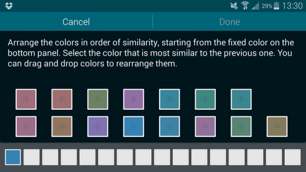 Vision options in the Accessibility features on the Samsung Galaxy S5