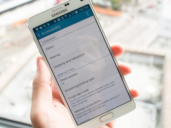 Accessibility Features On The Samsung Galaxy Note 4