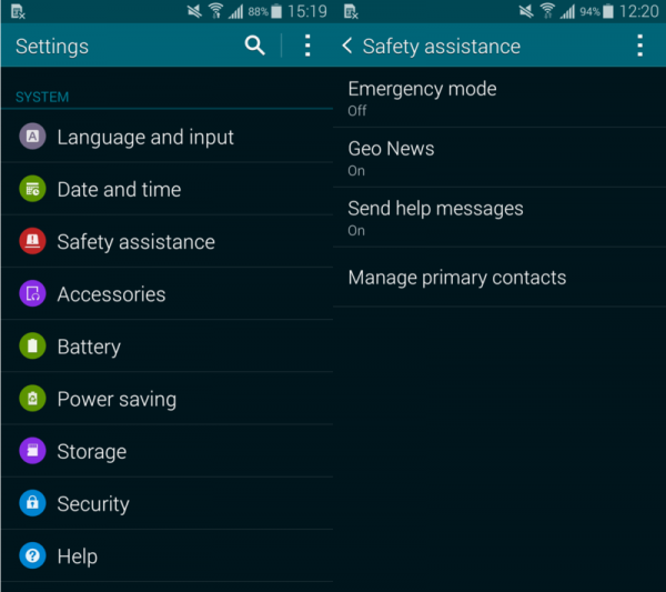 How To Use Safety Assistance Features On The Samsung Galaxy S5