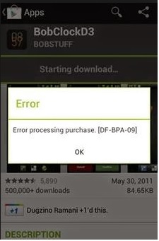 So beheben Sie den Google Play Store-Fehler df-bpa-09