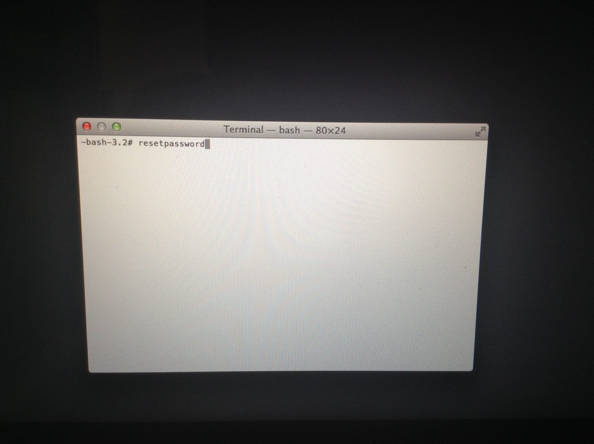 How To Reset Root Password In Mac Terminal