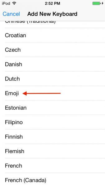 How to Add Emoji keyboard on iPhone