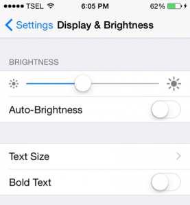 how to change font size in iOS 8 iPhone or iPad