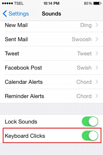 How to Turn Off Keyboard sound on iPhone