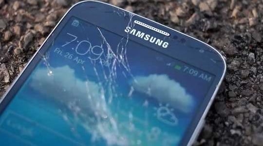 Samsung Galaxy S5 Screen Problems-cracked