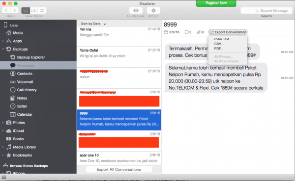 How to Save Text Messages iPhone to Mac/PC