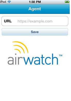 AirWatch MDM agent