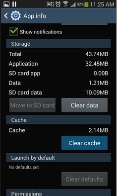 Galaxy Note 4 Text Messaging Problems_clear cache