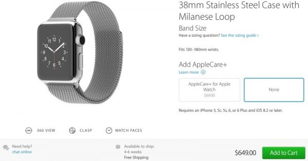Apple Watch llegará antes de lo esperado para muchos usuarios, dijo Apple