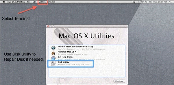 Restore Files using Terminal on a Macintosh