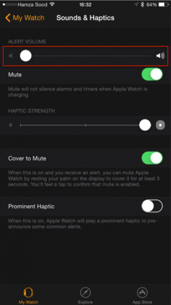 How to Mute or Adjust Sounds on Apple Watch