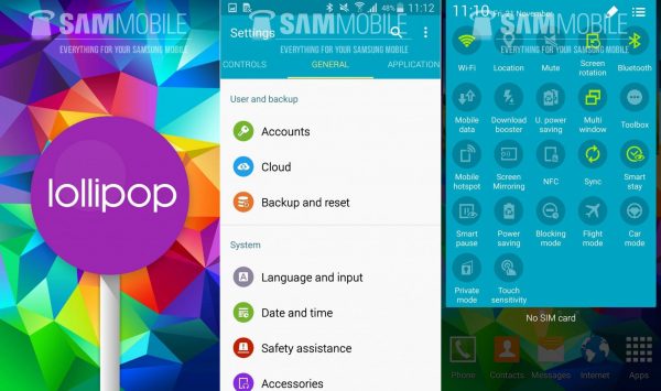 Samsung S5 Lollipop