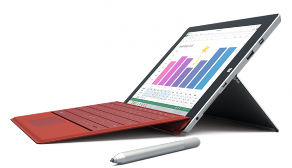 Überprüfen Sie Microsoft Surface 3 Great Hybrid Mobile Personal Computer mit geringen Kosten