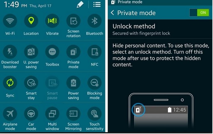 Hide And Secure Data On Galaxy S5 And LG G3 