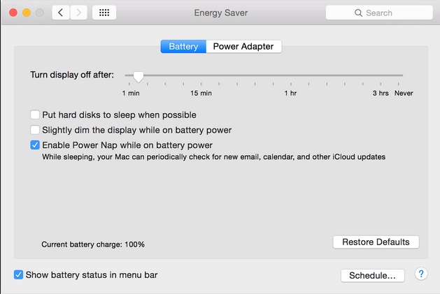 Extend the battery life of a macbook