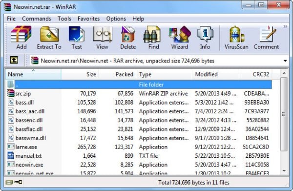 zip and unzip files in Windows