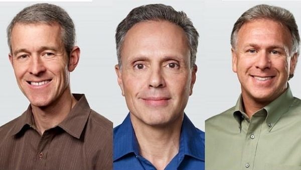 Jeff Williams, Johny Srouhi and Phil Schiller