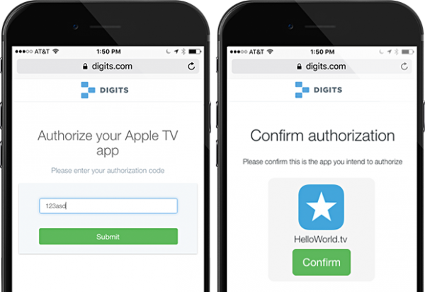 Twitter Introduce Digits for tvOS to Improve Login Experience