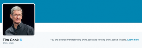 Tim Cook bloquea a los que se burlaron de su publicación de fotos borrosas