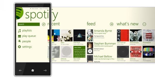 Spotify para Windows Phone ya no es compatible