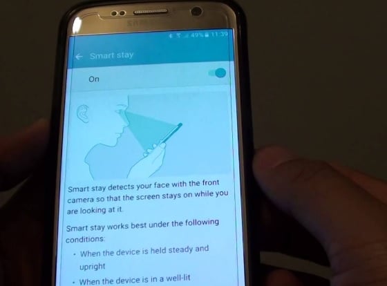 Disable Smart Stay on Galaxy S7