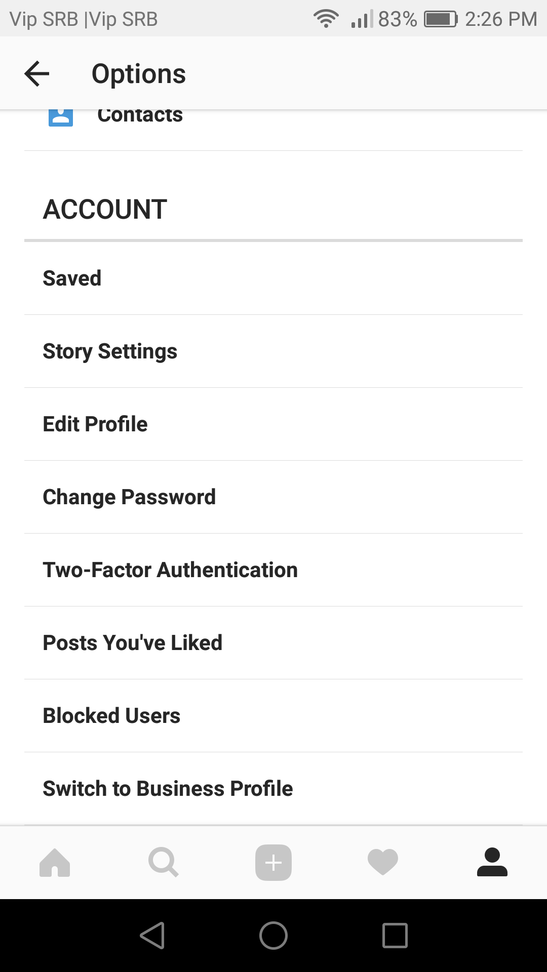 how to enable two-factor authentication on Instagram