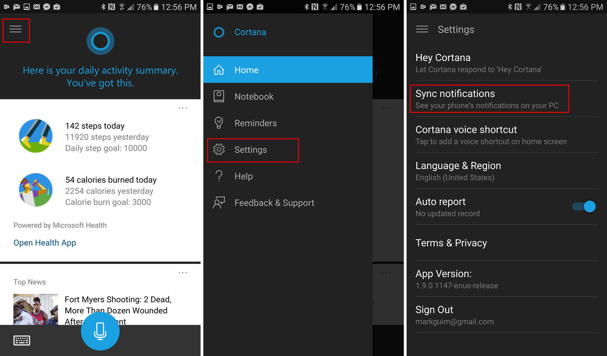 How to use Cortana for Android