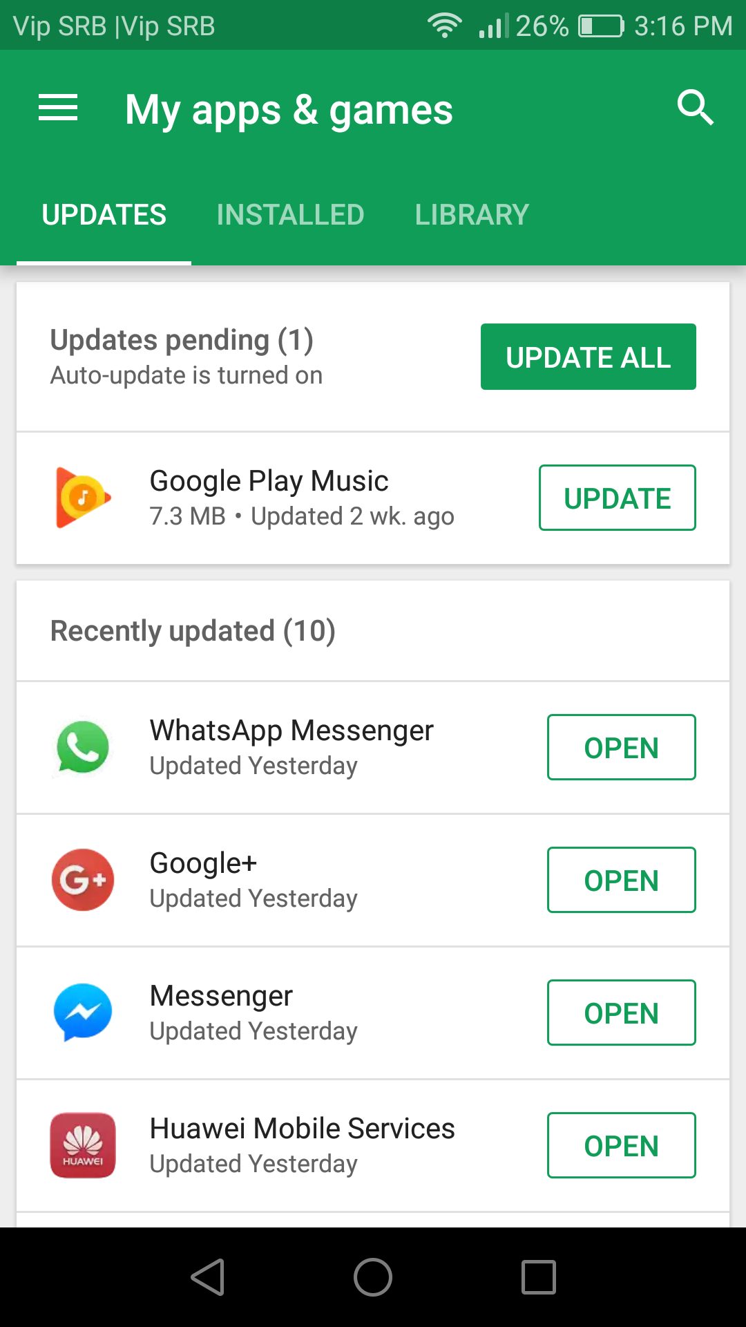 update all Android apps at once