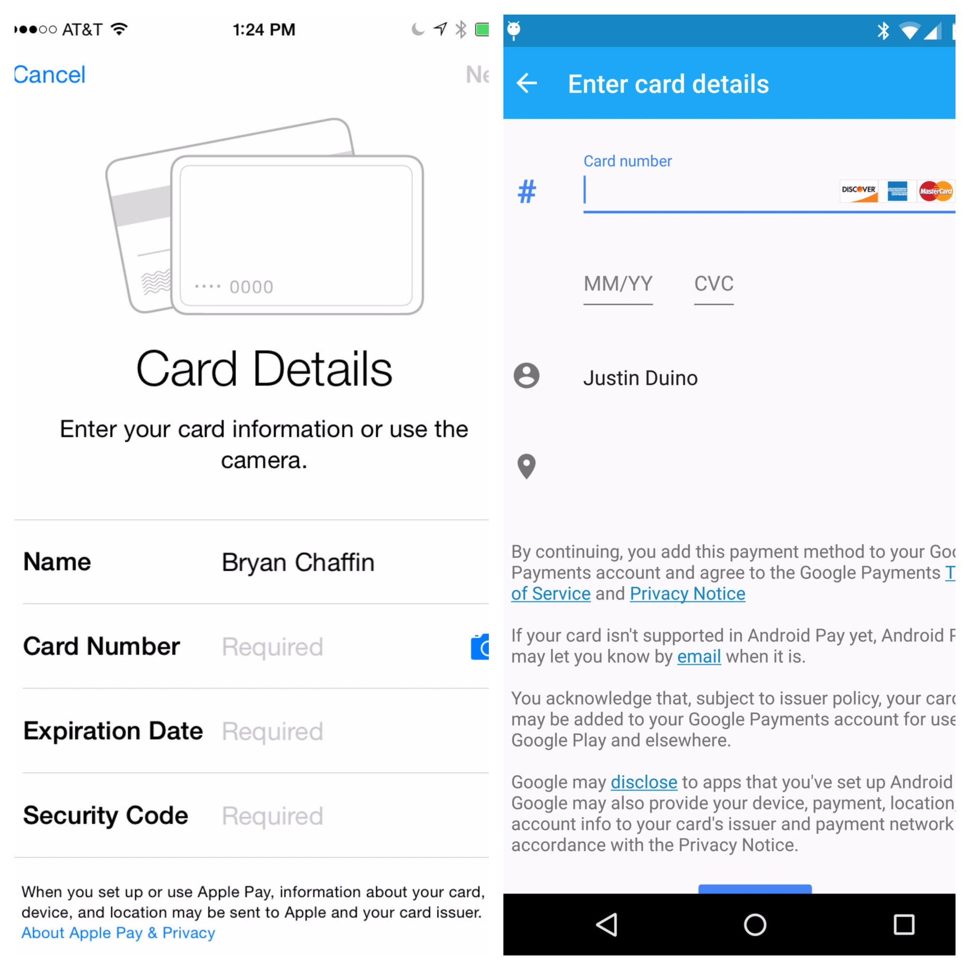 Android Pay vs Apple Pay