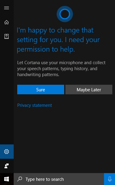 how to enable hey cortana in windows 10