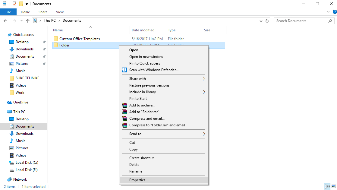 how to hide files and folders in Windows 10