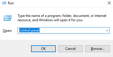 how to open Control Panel in Windows 10