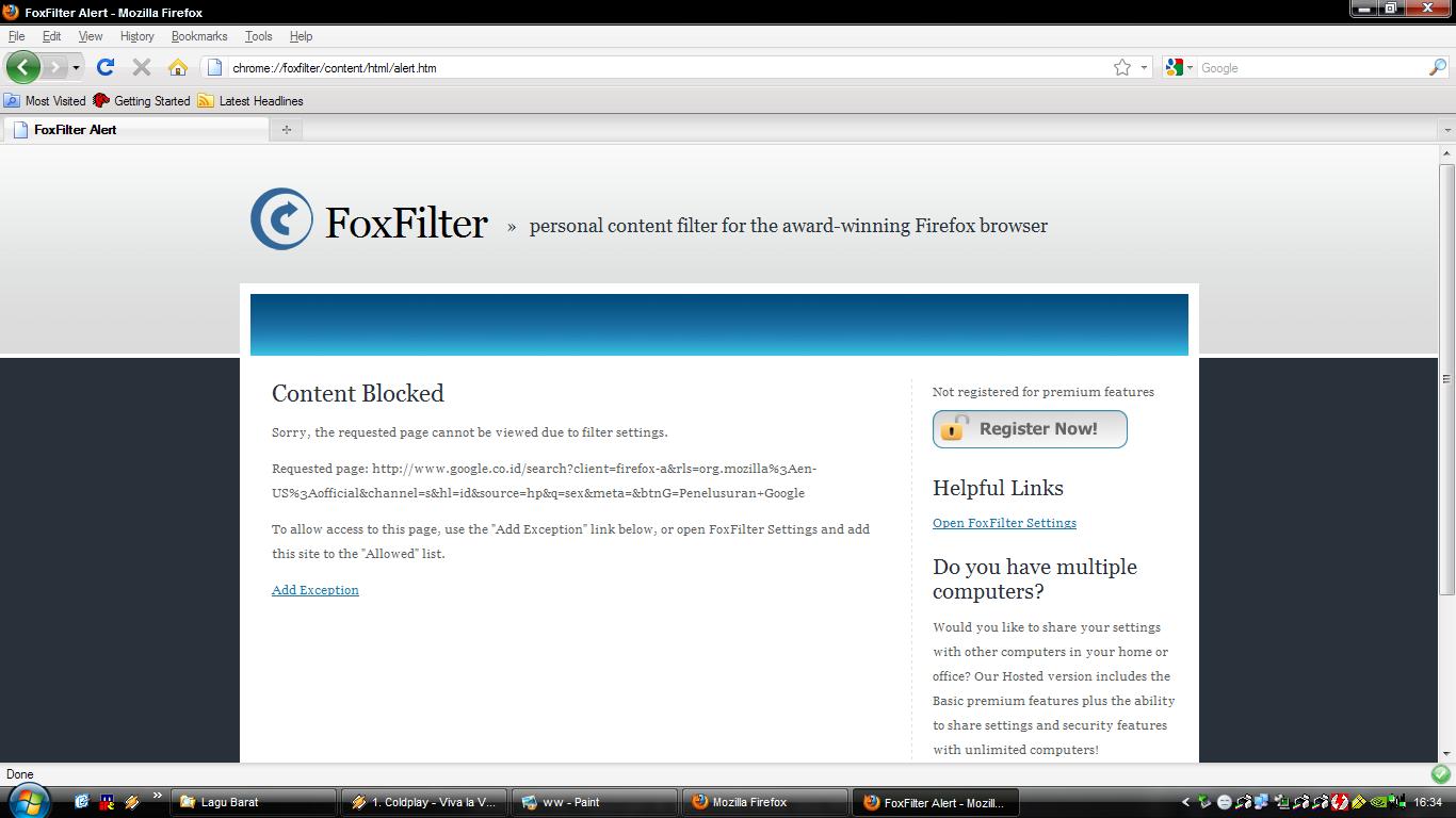 Content htm. Content blocked. How to Block inappropriate content on browser.