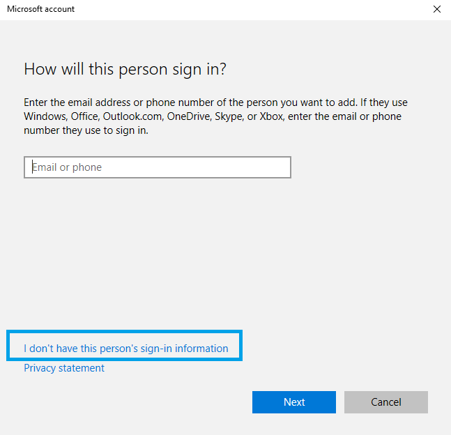 how to create a new administrator account in Windows 10 