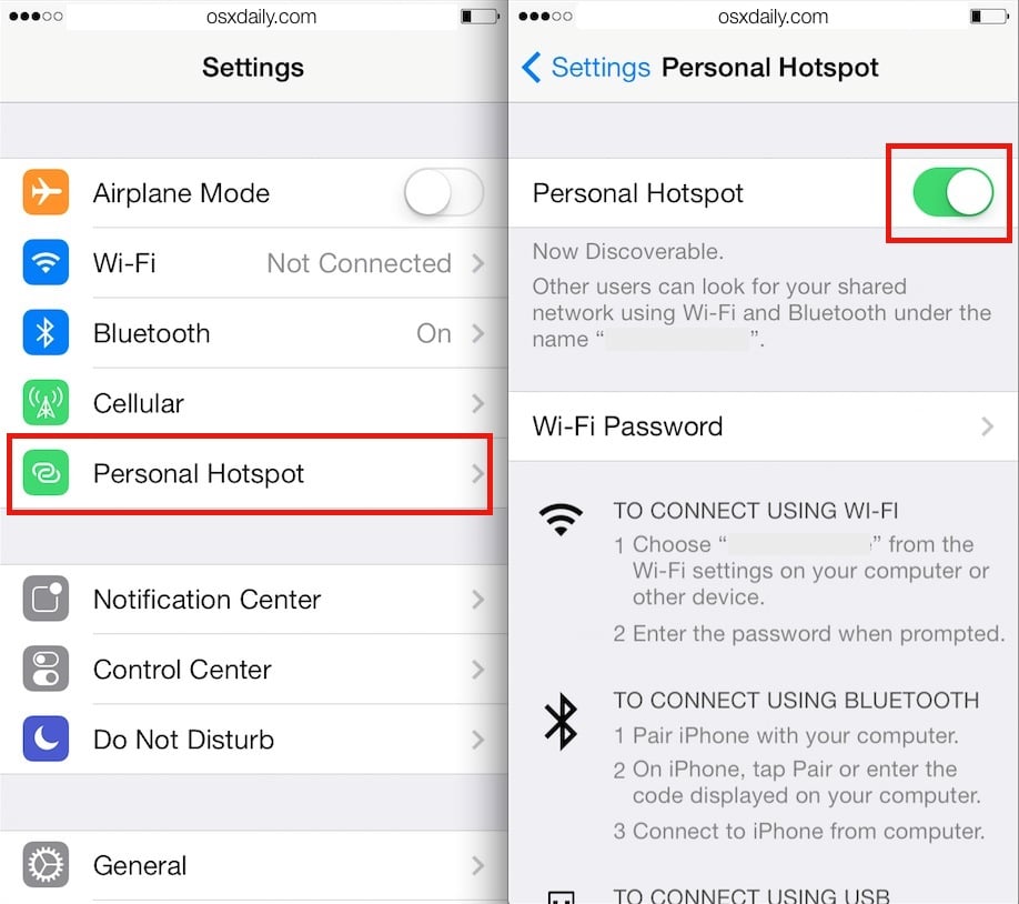 How to use your phone as a hotspot