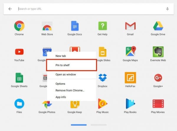  How to pin apps to the shelf in Chrome OS