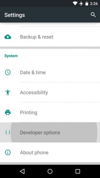 Cómo habilitar las opciones de desarrollador en Android Oreo