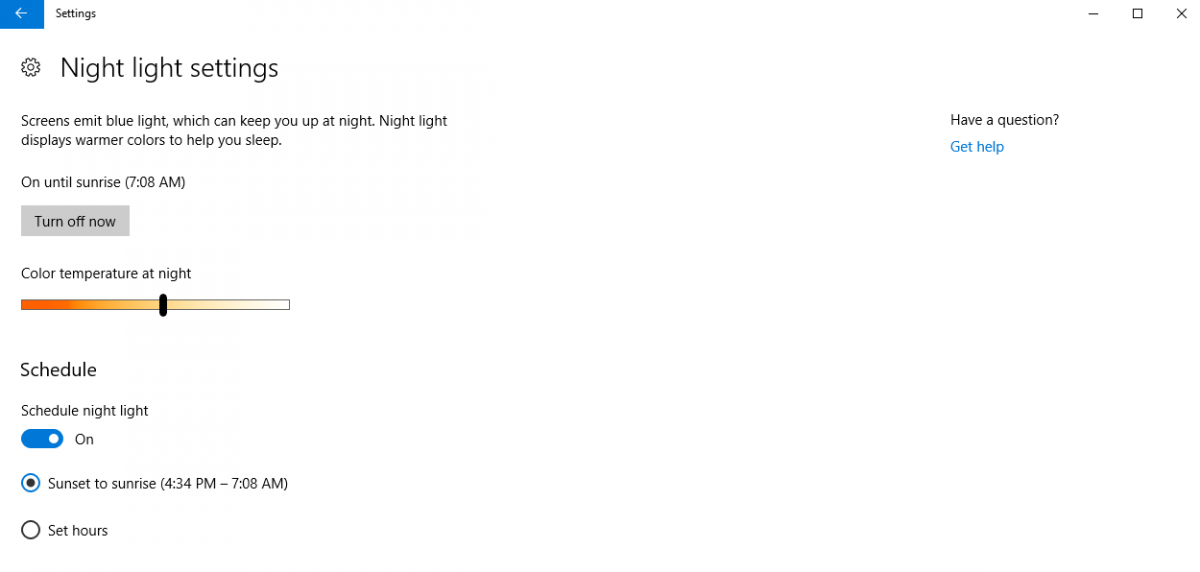 How To Enable Night Light In Windows 10