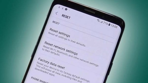 Galaxy S9 Factory reset