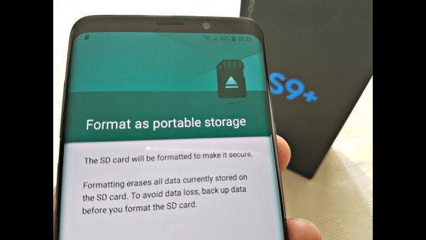 Galaxy S9 Format MicroSD