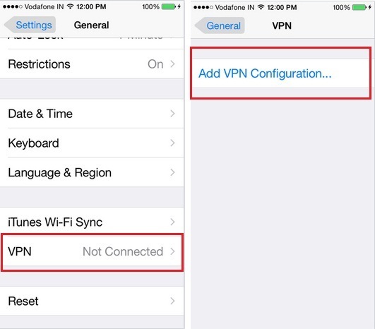 iPhone XS VPN