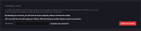 How to delete your Deezer account