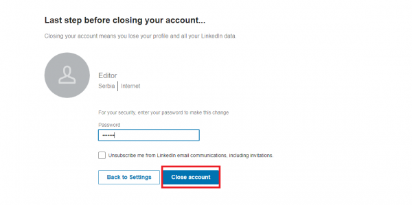 How to close your LinkedIn account